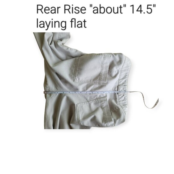 Anthropologie Porter Khaki Cropped Pants 8 - Picture 10 of 16